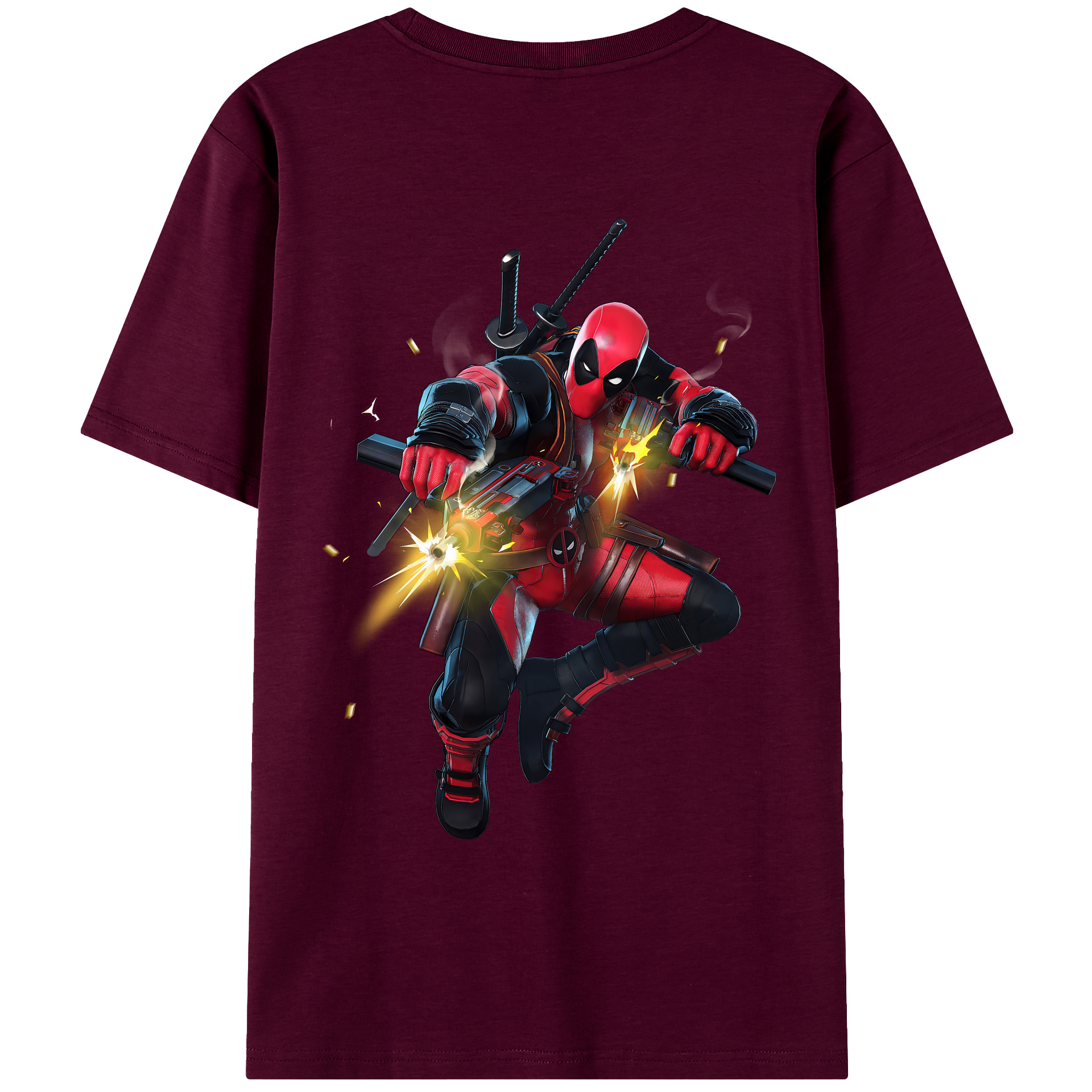 （画像用） Deadpool デッドプール レディース半袖Tシャツ(バックプリント)